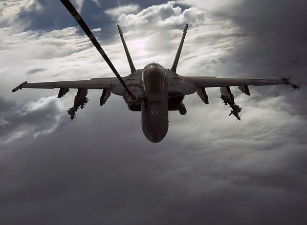 In flight