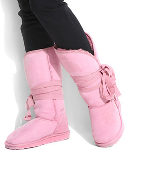 ���� Emu Tall Tie Detail Boot