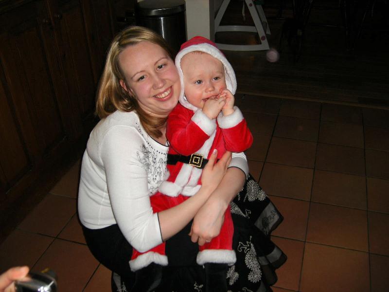 Mama s malen'kim Santa Klausom