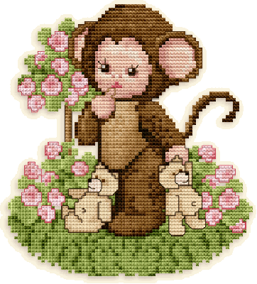 t_monkey_baby_with_roses_177.gif